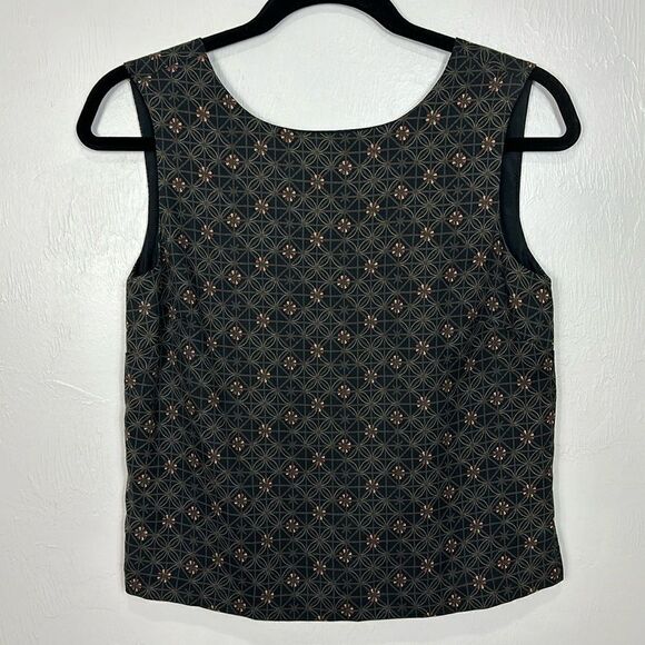 Tommy Bahama Tops - Tommy Bahama Vintage Silk Sleeveless Blouse Top In Black Size XS